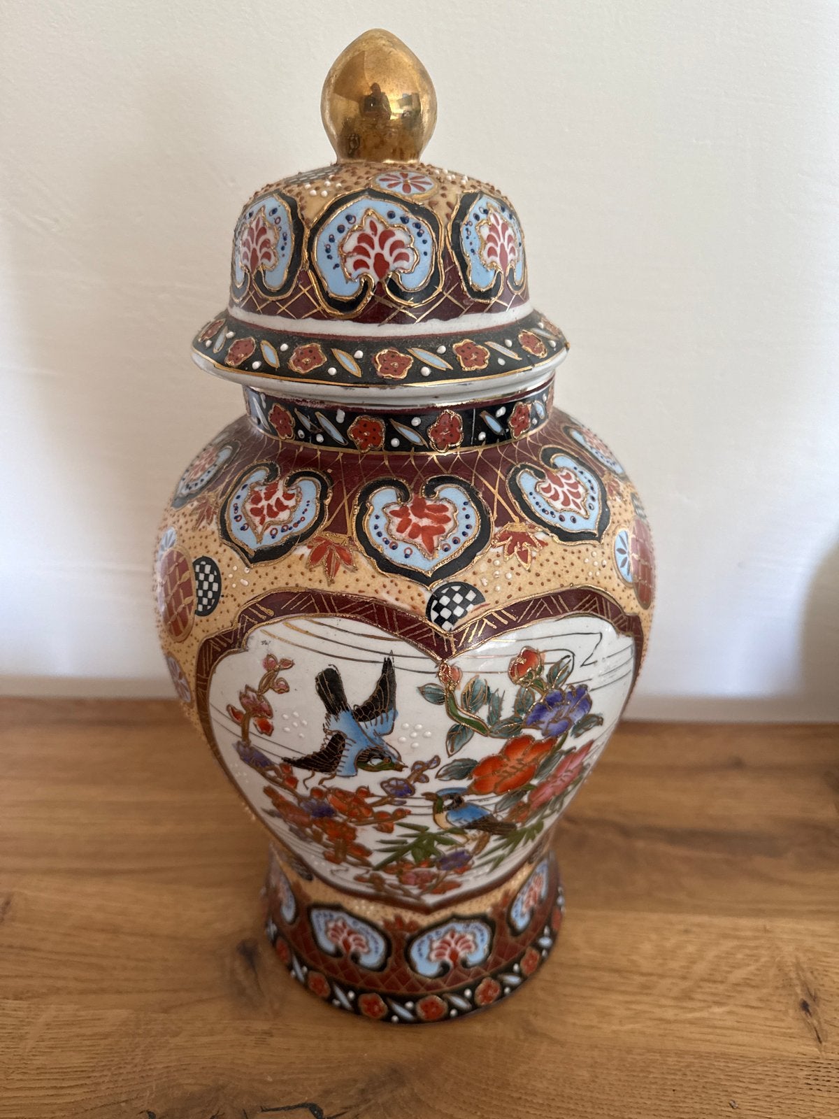 Prachtige handgeschilderde Chinese vaas met deksel, Ophalen of Verzenden