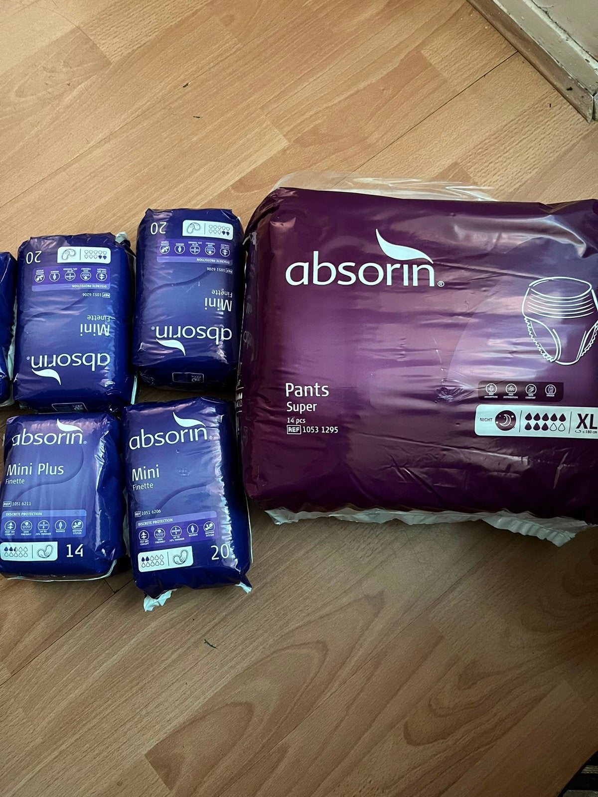 Absorin luiers en maandverband, Ophalen of Verzenden, Nieuw