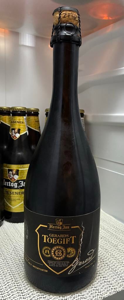 2x Hertog Jan Gerards Toegift - Zeldzaam bier!, Verzamelen, Ophalen, Nieuw, Flesje(s), Hertog Jan