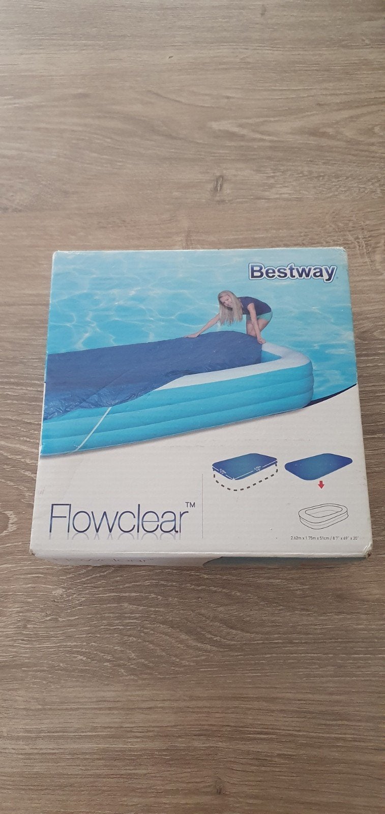 NIEUW! Bestway zwembad afdekzeil 2,62m1,75mx51cm, Ophalen, Nieuw, Afdekzeil