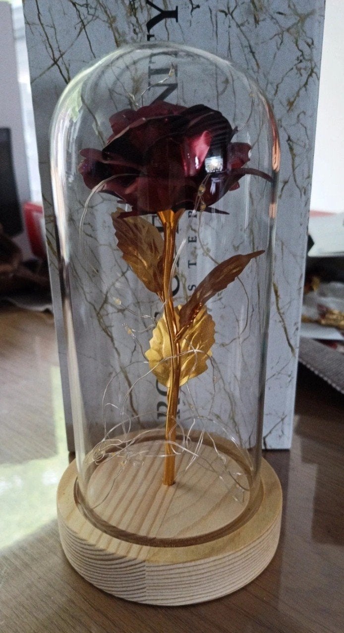 Rose of eternity, Ophalen of Verzenden, Nieuw, Rood, Glas