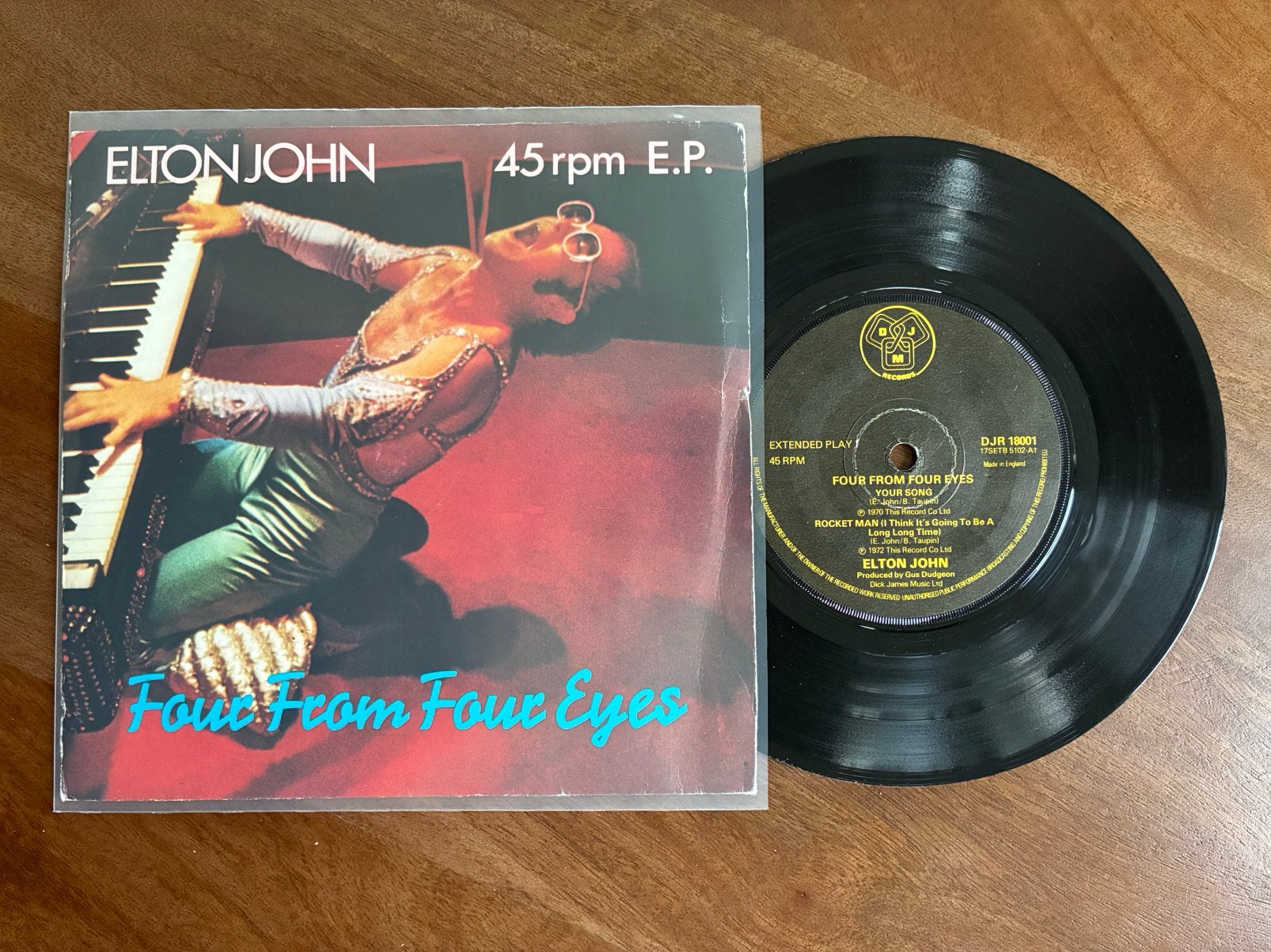 Elton John - Your song / Rocket man /Saturday nights alright, Cd's en Dvd's, Vinyl Singles, Ophalen of Verzenden, Pop, Single