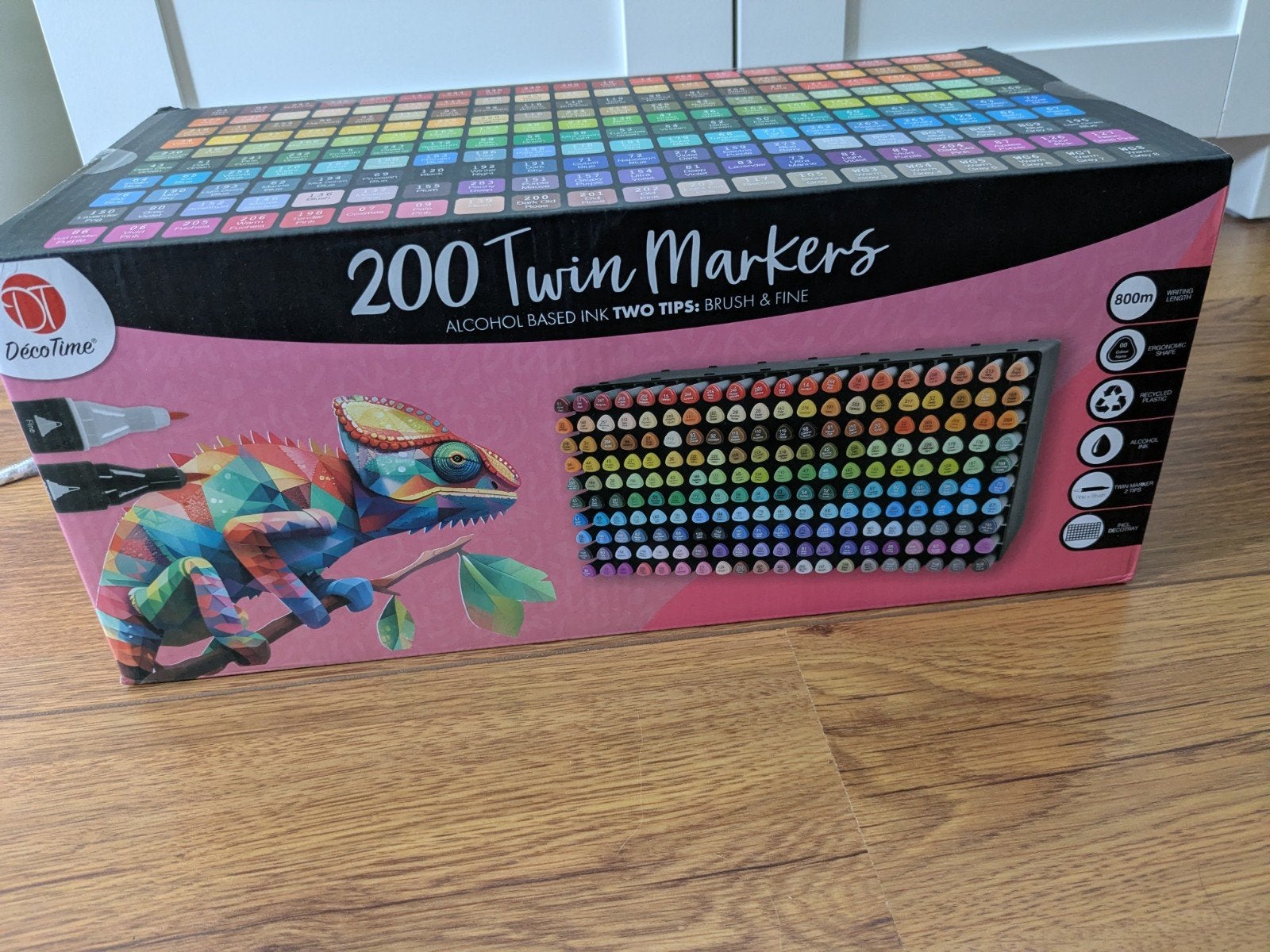 Decotime alcohol twinmarkers set van 200, Ophalen of Verzenden, Nieuw, Potlood of Stift
