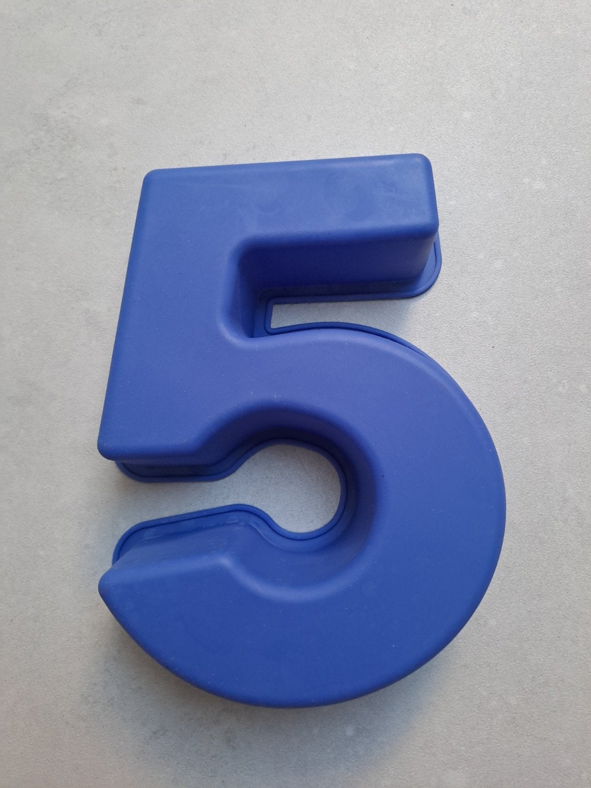 Siliconen Bakvorm Cijfer 5 - Blauw, Kunststof, Ophalen of Verzenden, Zo goed als nieuw, Overige typen