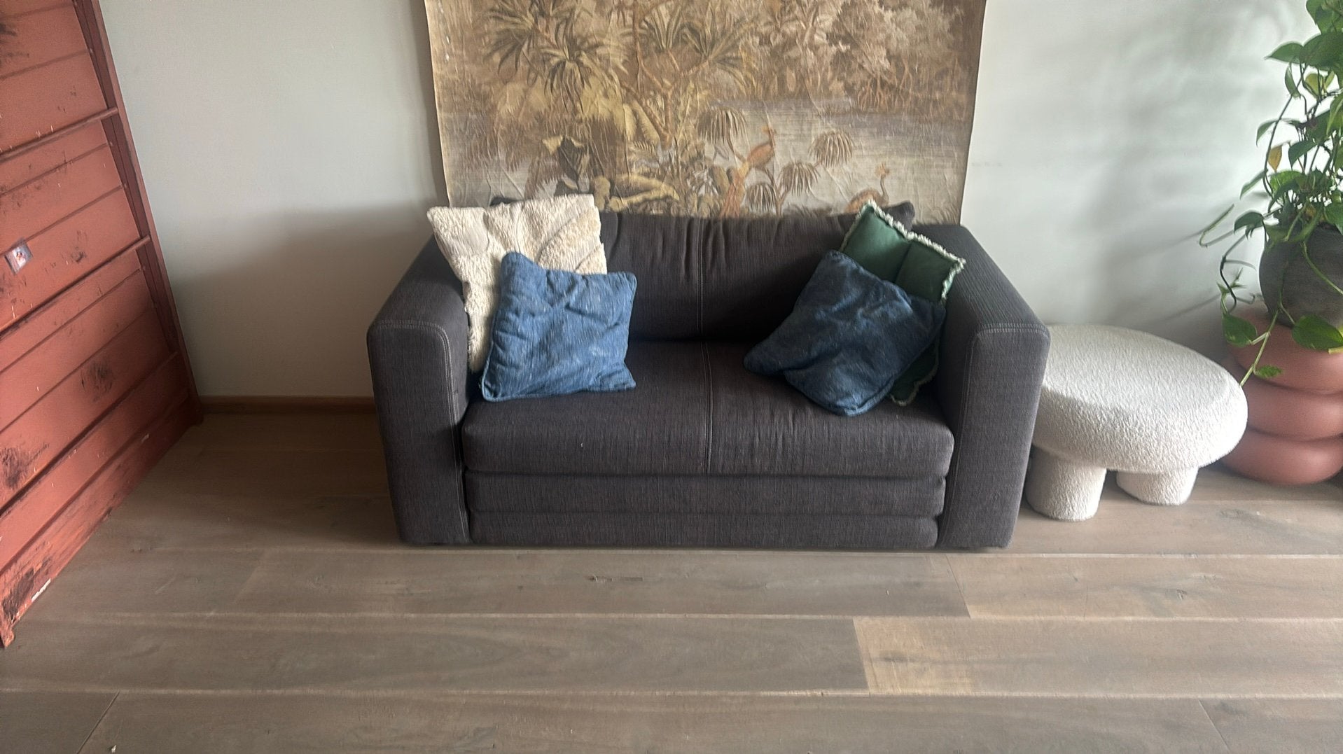 Slaapbank 140x200 cm in goede staat, Tweepersoons, Zo goed als nieuw, 200 cm, 140 cm