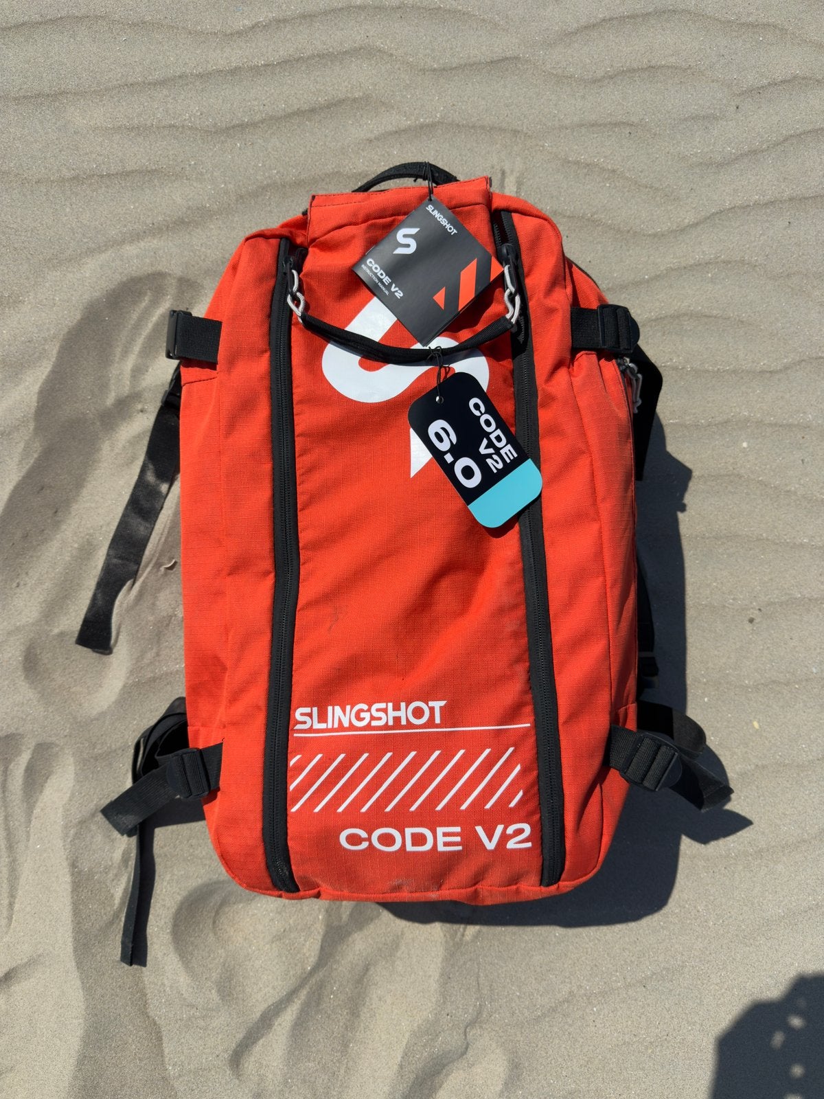 Slingshot kite CODE V2 6m 2025, (5x gebruikt), Ophalen, Geen board, Kite, 6 m²