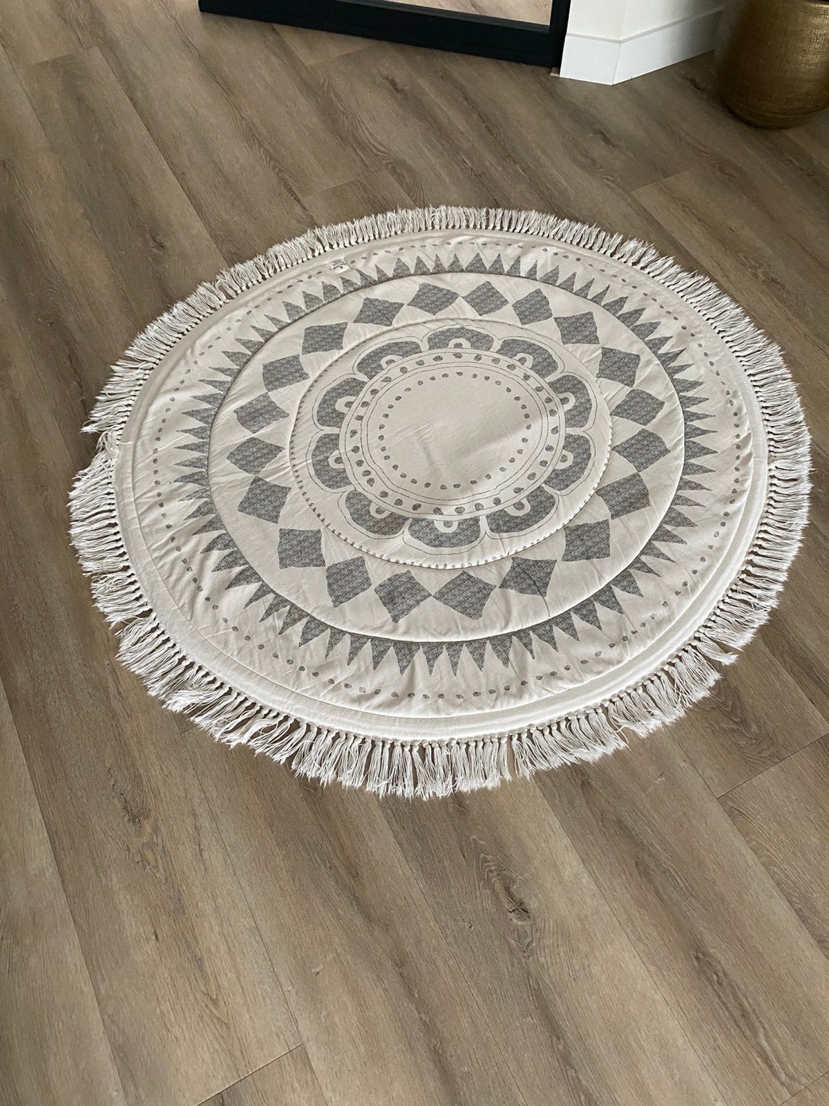 Baby kleed oeko tex rond 115 cm, aan 2 kanten te gebruiken, Kinderen en Baby's, Boxen, Ophalen, Zo goed als nieuw, Rond