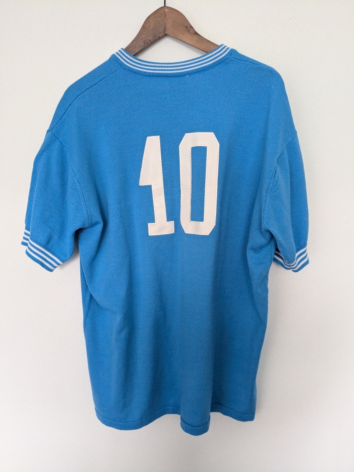 Vintage Napoli Maradona voetbalshirt - Maat XL, Golazzo, Blauw, Maat 56/58 (XL), Ophalen of Verzenden