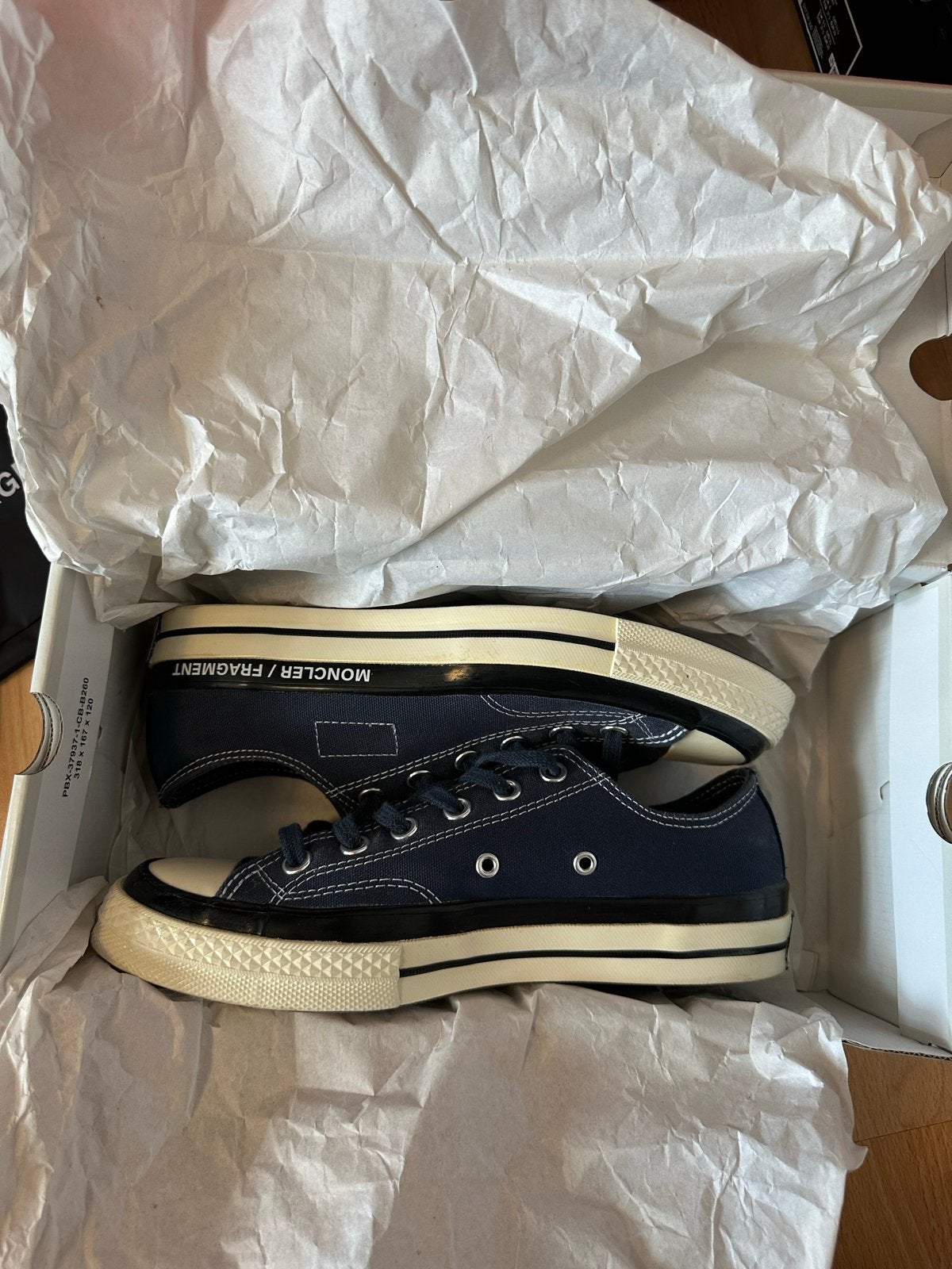 Converse x Moncler Fragment Chuck 70 Low Navy, Ophalen of Verzenden, Nieuw, Blauw, Sneakers of Gympen