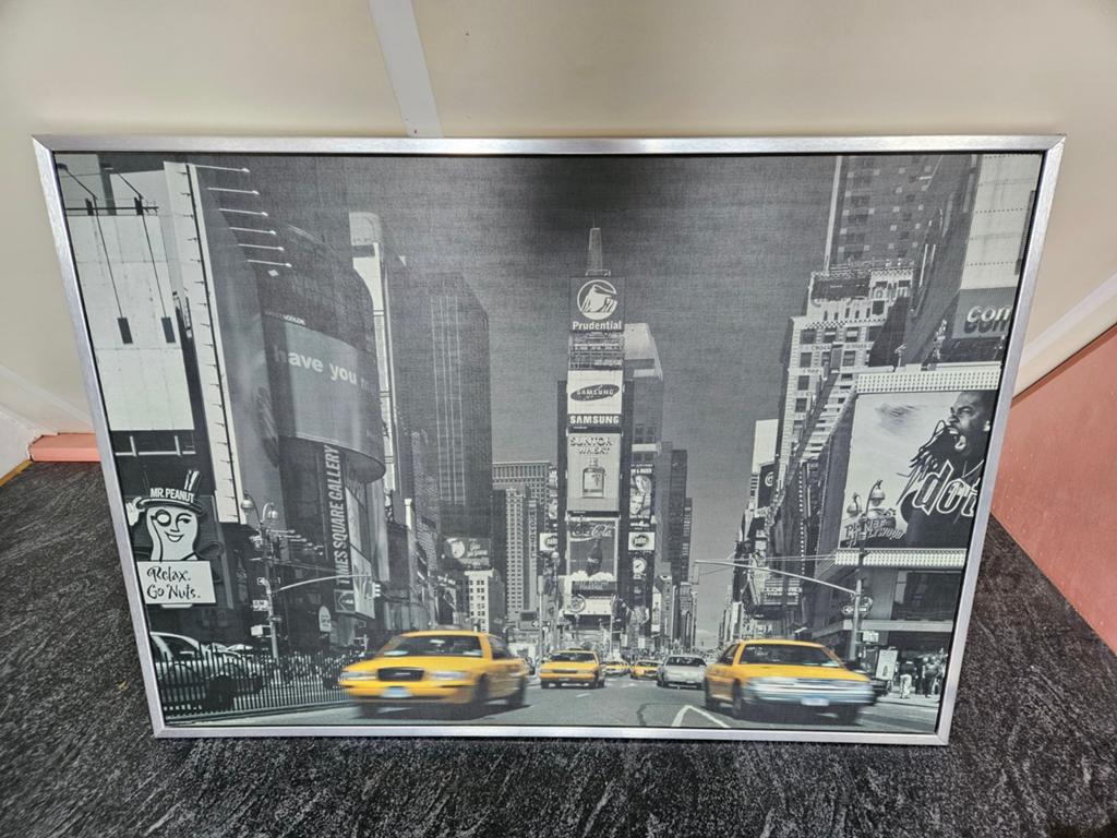 Times Square New York Canvas Schilderij Foto, Ophalen, Gebruikt, 125 cm of meer, Print