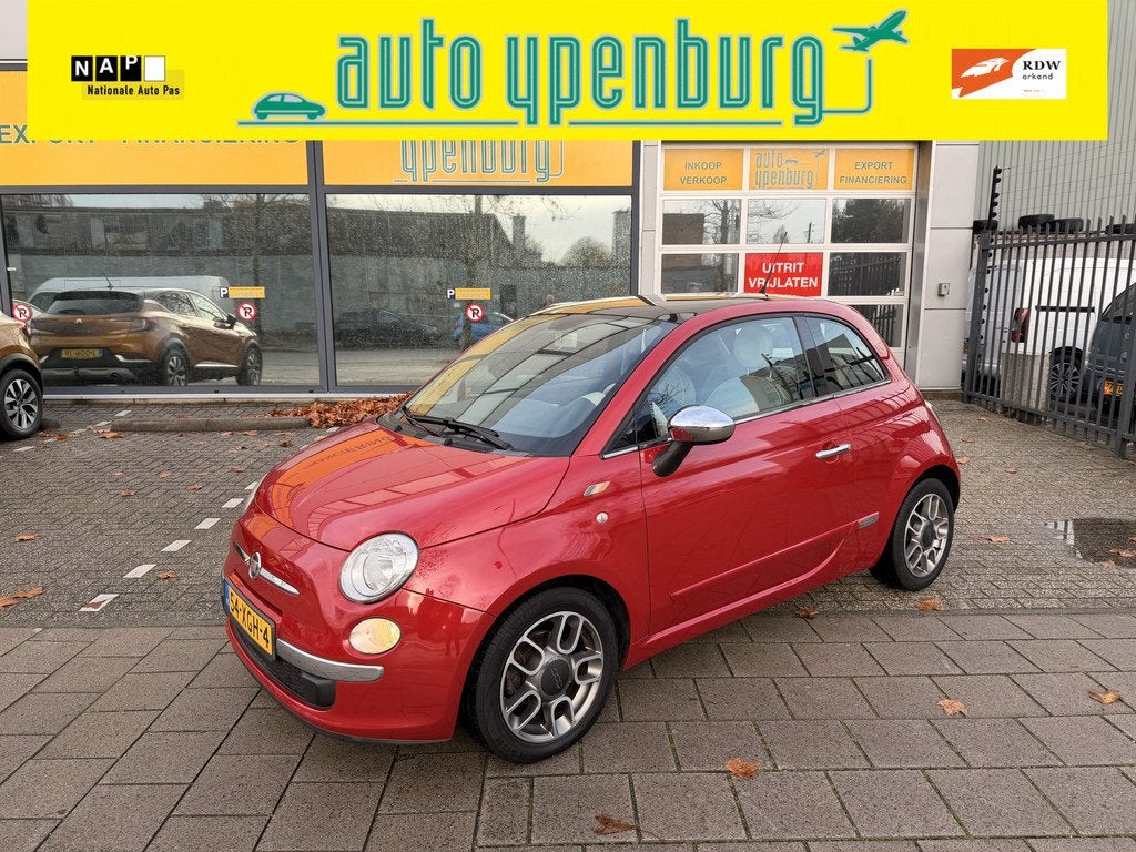 Fiat 500 1.2 Lounge * 134.626 Km * Panoramadak * Airco * Spo, Auto's, Euro 5, Stof, 1242 cc, 4 cilinders