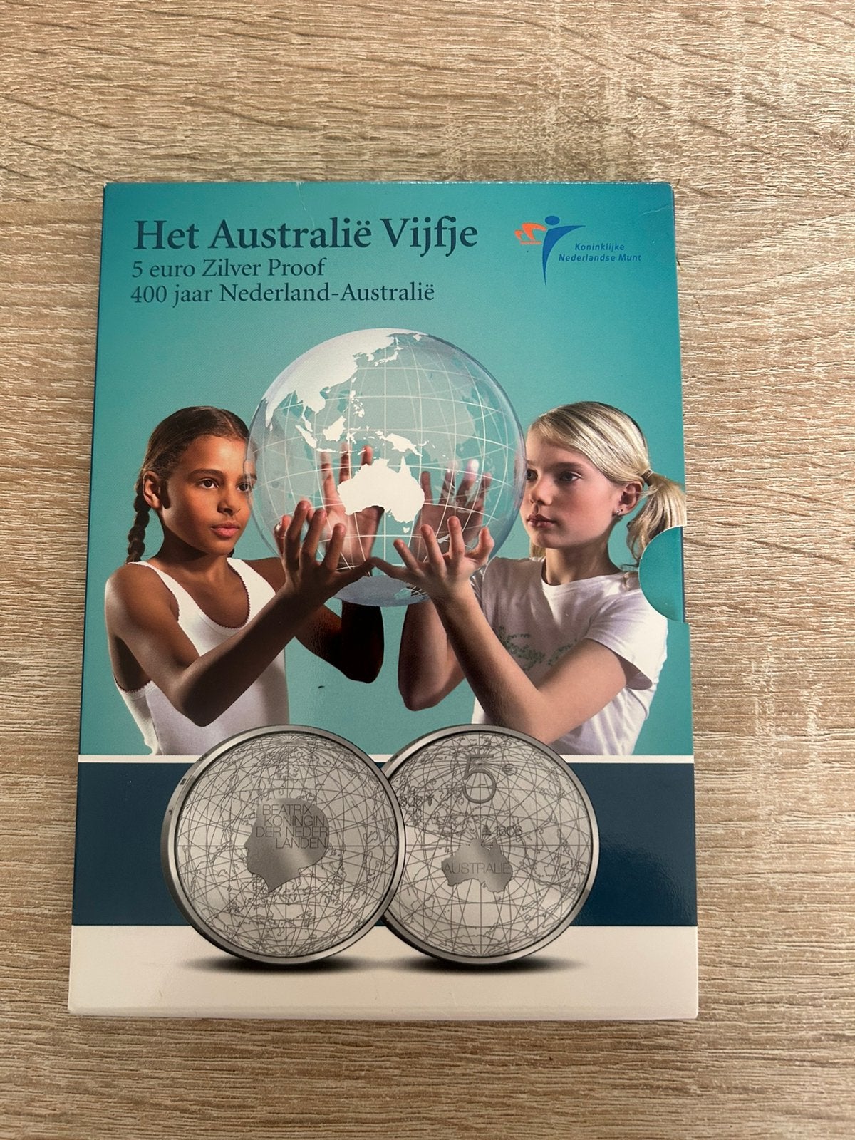 5 euro zilver proof - Het Australië vijfje in blister, Postzegels en Munten, Munten | Nederland, Verzenden, Koningin Beatrix, Euro's