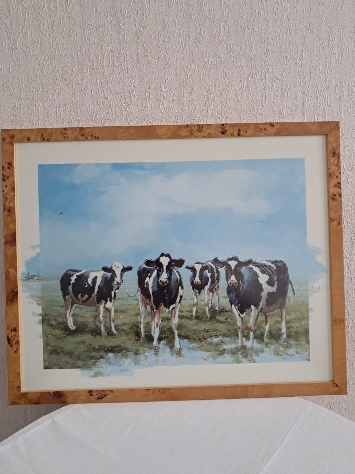 Schilderij met koeien, Ophalen