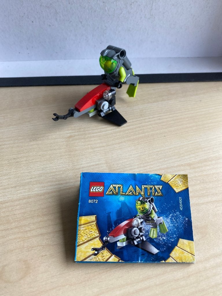 Lego Atlantis 8072 Mini Sub - Compleet met instructies, Overige thema's, Lego, Ophalen of Verzenden, Zo goed als nieuw