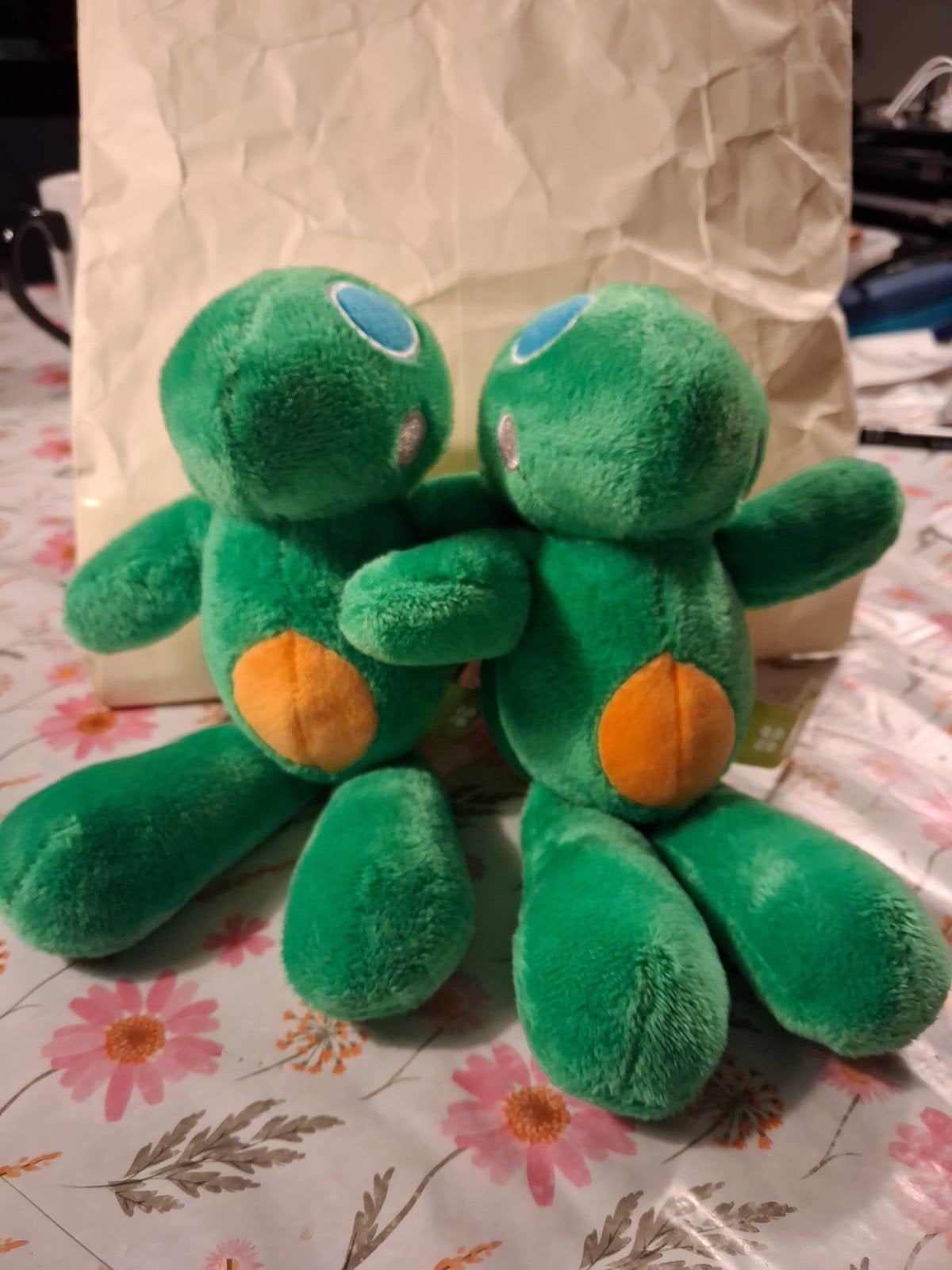 Twee schattige schildpad knuffels- Nieuw, Groen, Overige typen, Ophalen of Verzenden, Zo goed als nieuw