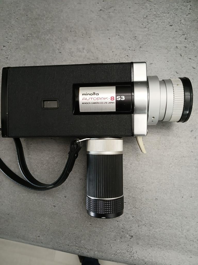 Minolta Autopak-8 S3 Super 8 Camera - Vintage Filmcamera, Ophalen of Verzenden, 8mm, Camera