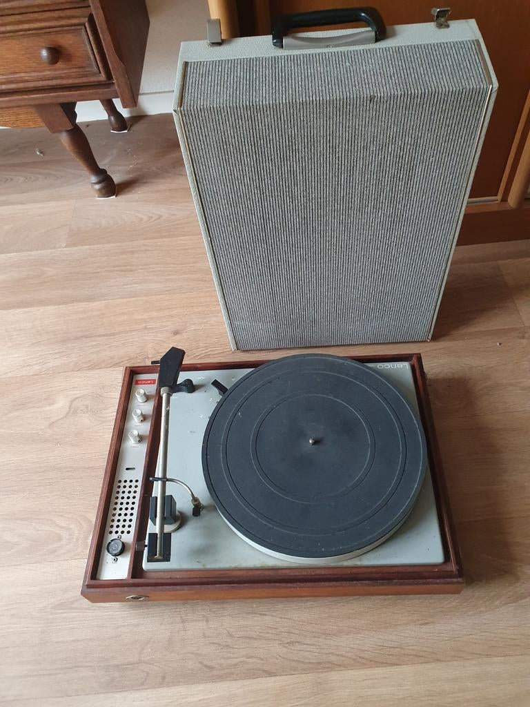 Lenco platenspeler met speaker koffermodel, Ophalen, Gebruikt, Platenspeler, Overige merken