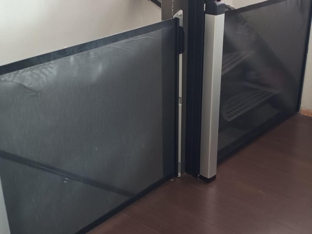 3x Lascal Kiddy Guard Avant Traphek - zwart, Kinderen en Baby's, Traphekjes, Zo goed als nieuw, Oprolhekje, Overige materialen