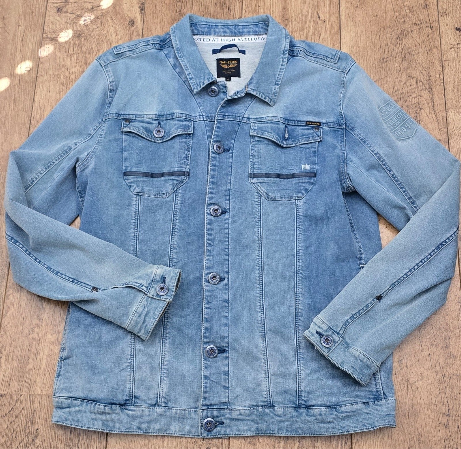Mooi PME Legend Spijkerjack - Maat XL (PDJ71155), Kleding | Heren, Jassen | Zomer, Maat 56/58 (XL), Zo goed als nieuw, Pme Legend