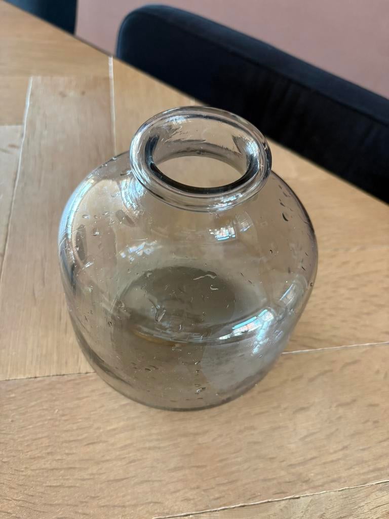 Vaas rookglas, Huis en Inrichting, Woonaccessoires | Vazen, Overige kleuren, Ophalen of Verzenden, Minder dan 50 cm, Glas
