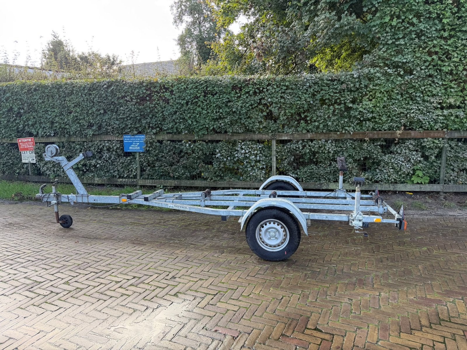 Kantelbare boottrailer voor boten tot 5,50 meter, Minder dan 1500 kg, Gebruikt, Kantelbaar, Overige typen