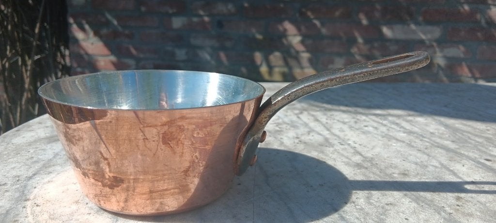 Vintage koperen saus pannetje VILLEDIEU SERIE SPECIAL (K54), Koper, Ophalen of Verzenden, Kookpan, Overige merken