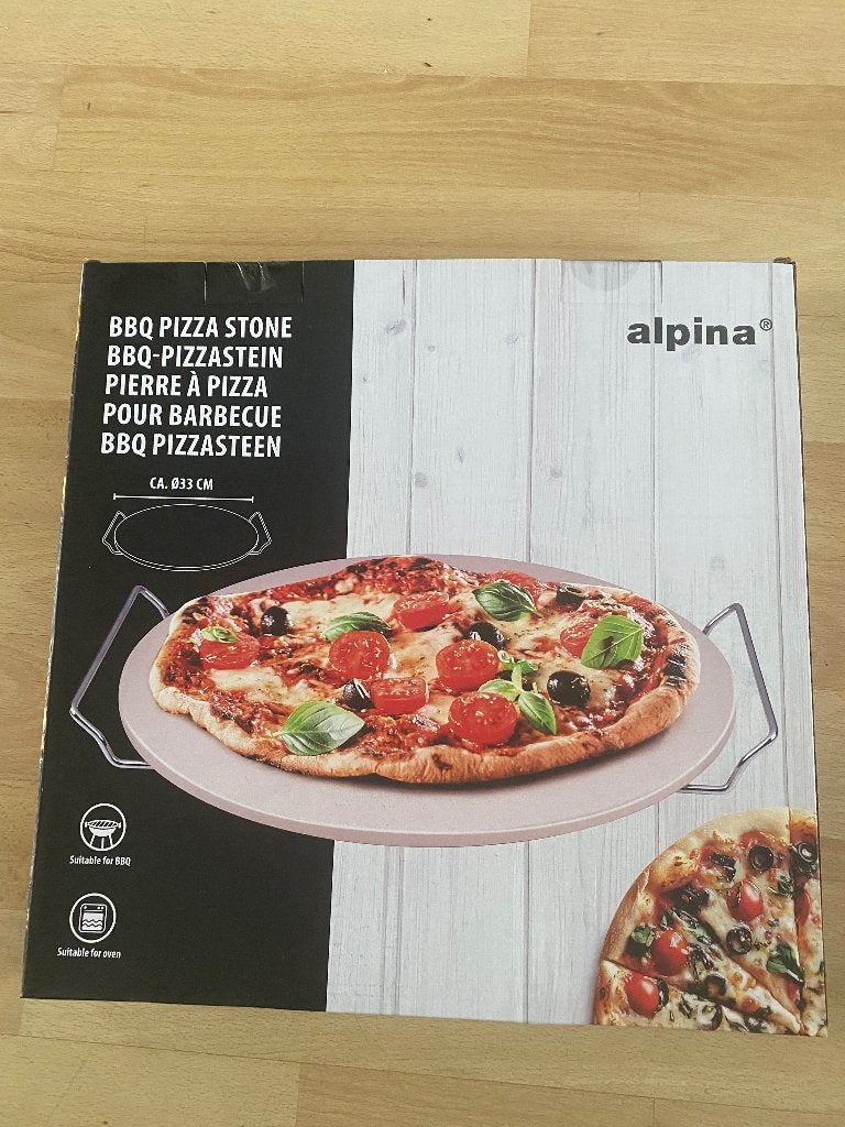 Bbq pizza ovensteen diameter 33 cm nieuw, Ophalen of Verzenden, Nieuw, Alpina