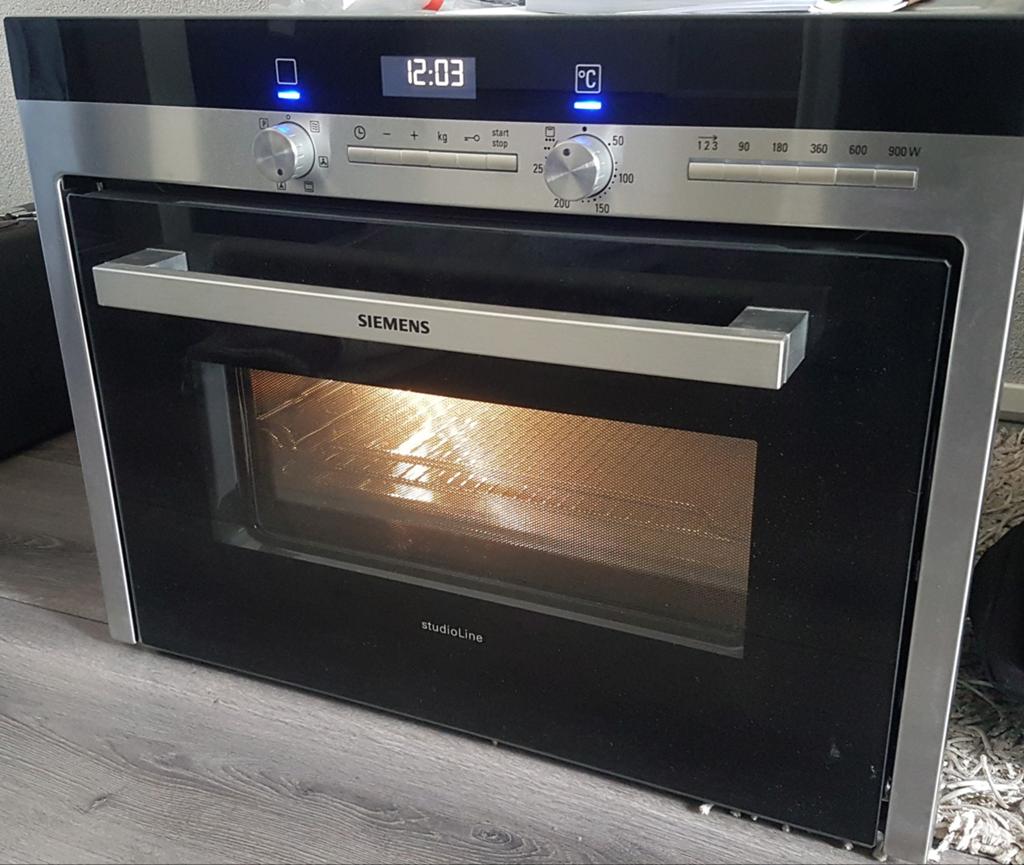 Siemens combi oven/magnetron, Witgoed en Apparatuur, Ovens, Ophalen, 45 tot 50 cm, Gebruikt, Siemens