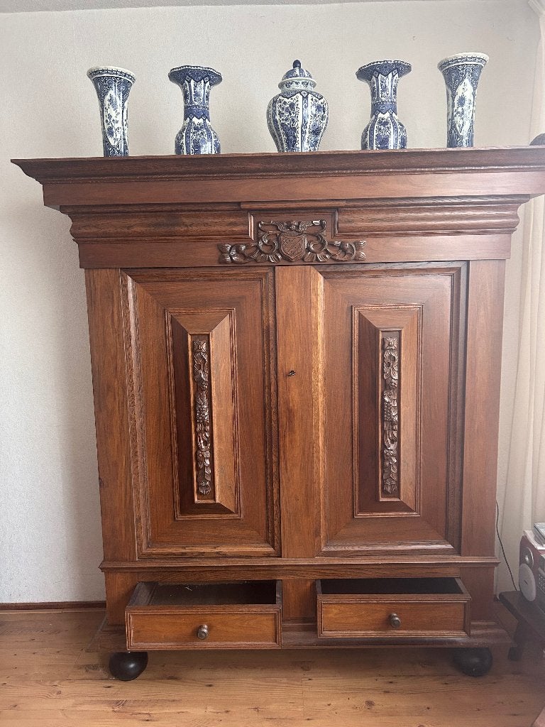 Mooie originele Groenlose kast, Ophalen, Met deur(en), Zo goed als nieuw, Minder dan 150 cm