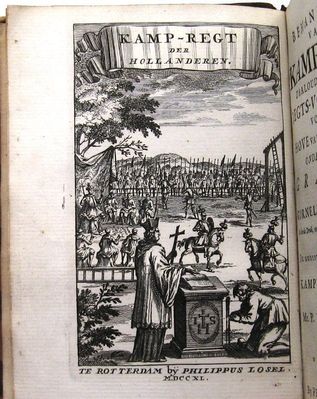 Behandeling van 't Kamp-Regt 1740 Alkemade - Met 8 gravures, Ophalen of Verzenden