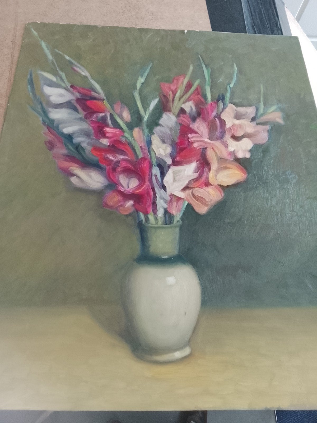 P.C.Wondergem 1961 schilderij op board, Ophalen of Verzenden