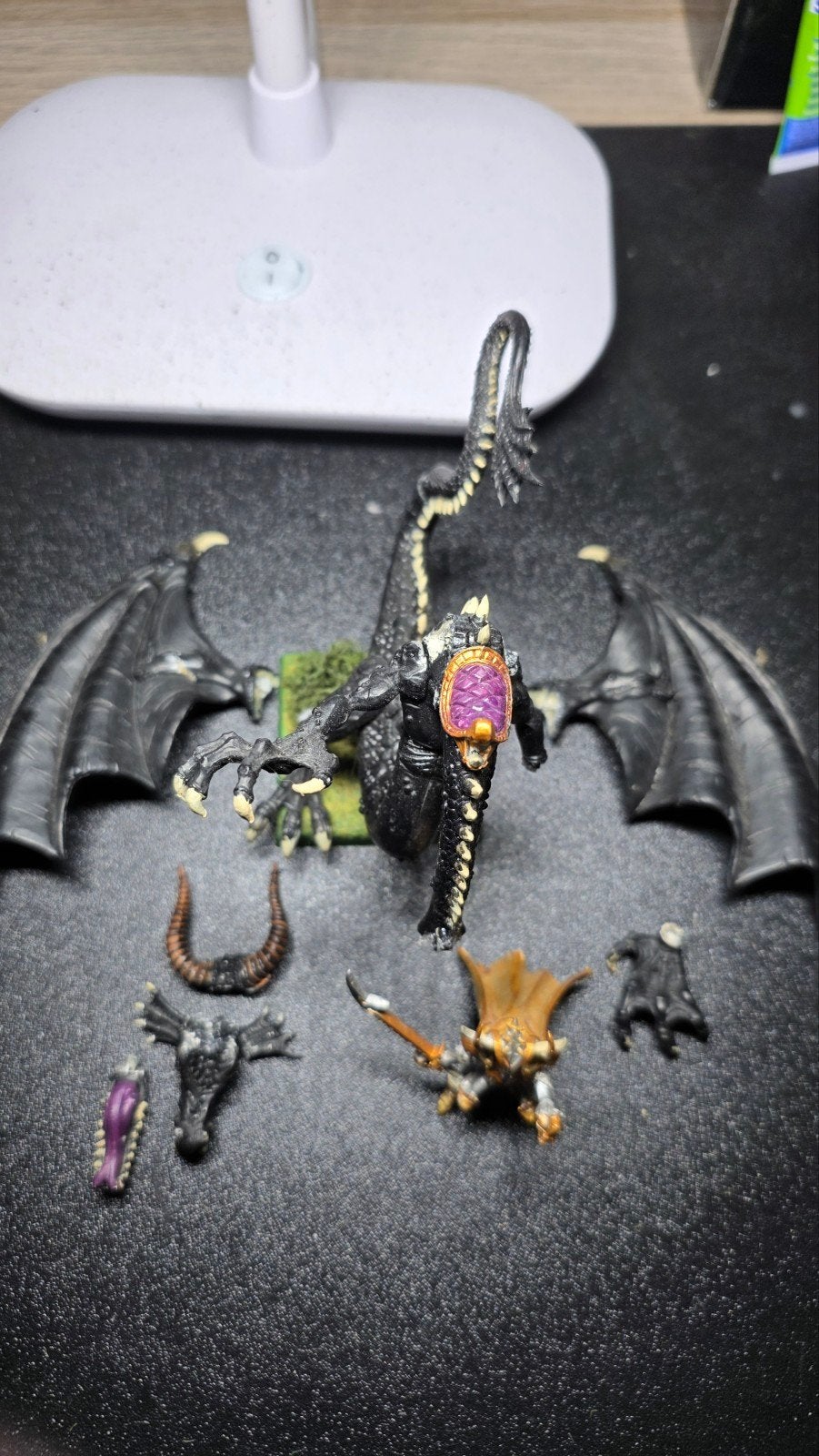 Warhammer Malekith, Heksenkoning Naggaroth Seraphon, Hobby en Vrije tijd, Ophalen of Verzenden, Gebruikt