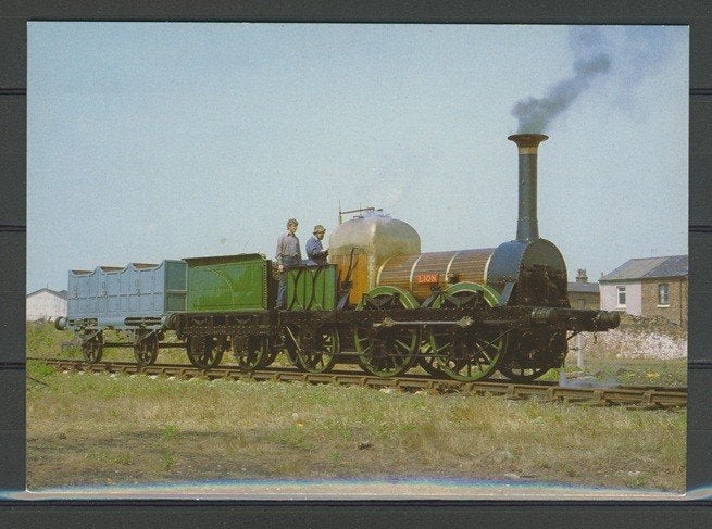 Locomotief Lok LION Foto-Ansichtkaart Trein t-157 jdu, Ophalen of Verzenden, Zo goed als nieuw, Trein, Kaart of Prent