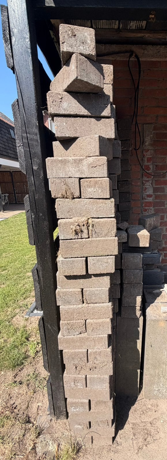 Betonklinkers, Tuin en Terras, Tegels en Klinkers, Ophalen, Gebruikt, Beton, Klinkers