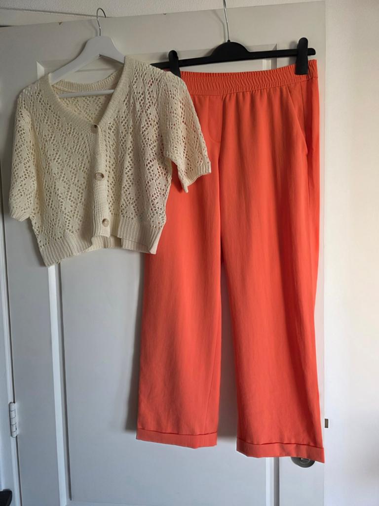 Marccain pantalon 40 met bijpassende top, Ophalen of Verzenden, Zo goed als nieuw, Maat 38/40 (M)
