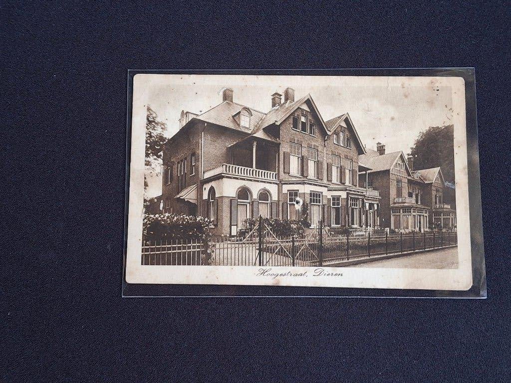 Oude ansichtkaart Hoogestraat, Dieren - Gelopen 1947, Ophalen of Verzenden, 1940 tot 1960, Gelopen, Gelderland