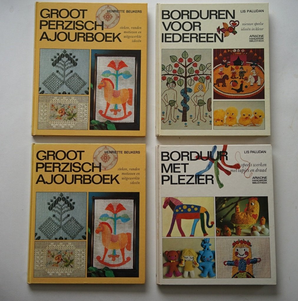 vintage handwerkboeken borduren ajourboek ariadne beukers, Ophalen of Verzenden, Gelezen, Overige onderwerpen