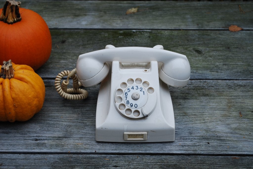 Witte telefoon PTT 1965, Gebruikt, Met draaischijf, Ophalen of Verzenden, Nb