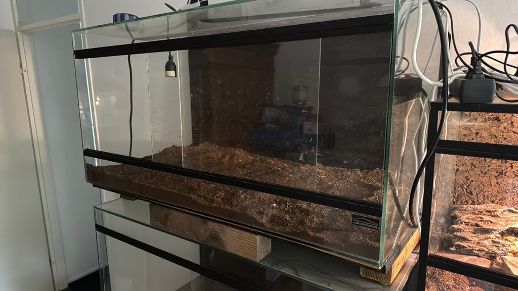 2 Terrarium Volglas 1.00x0.50x0.50 + meubel, Dieren en Toebehoren, Reptielen en Amfibieën | Toebehoren, Ophalen, Gebruikt, Terrarium of Paludarium