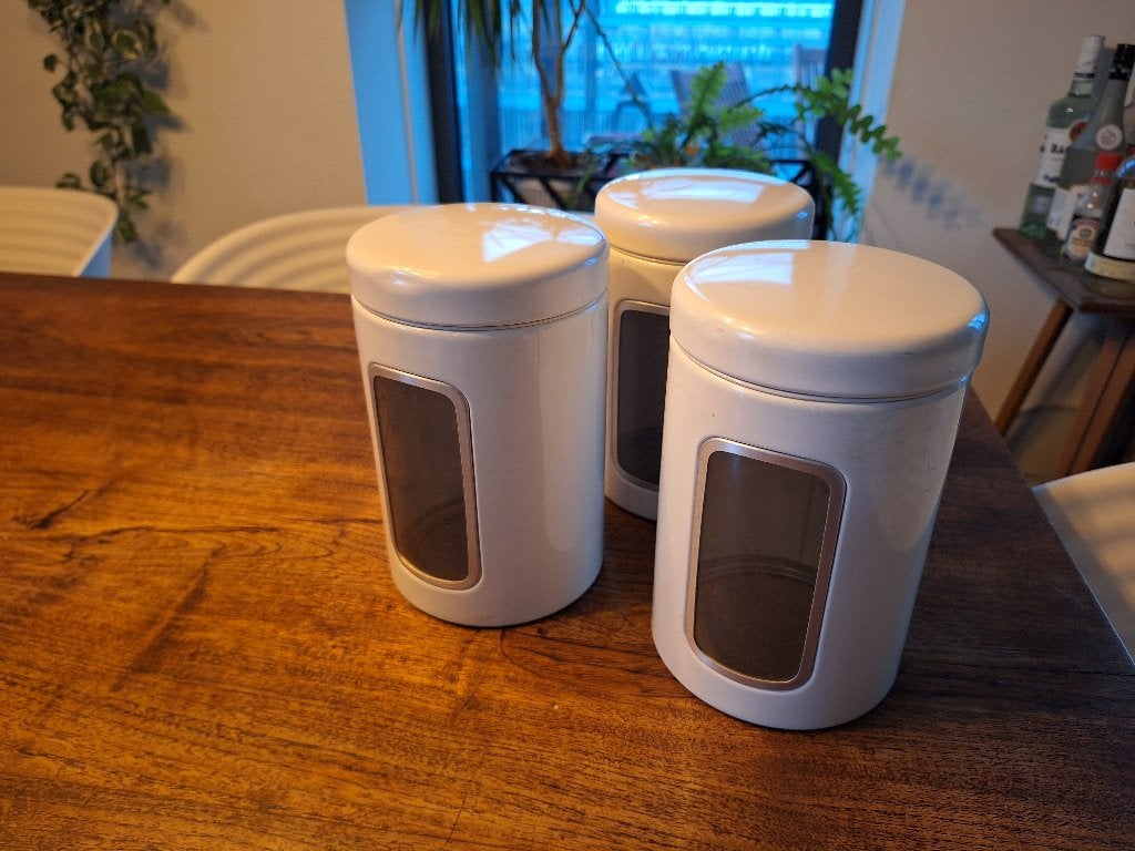 Brabantia voorraadbussen retro, Verzamelen, Ophalen of Verzenden, Zo goed als nieuw, Overige, Overige merken