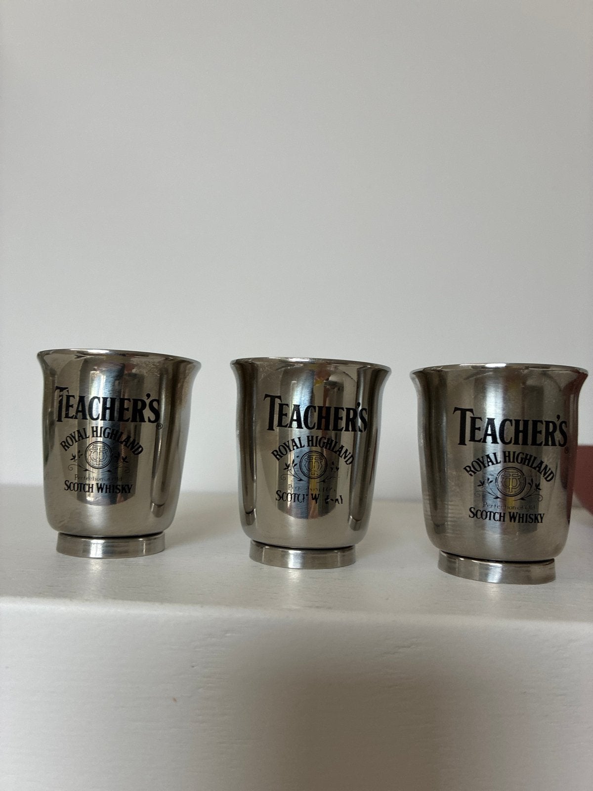 Unieke Teacher's Whisky glaasjes / maatbekertjes (set van 3), Verzamelen, Ophalen of Verzenden