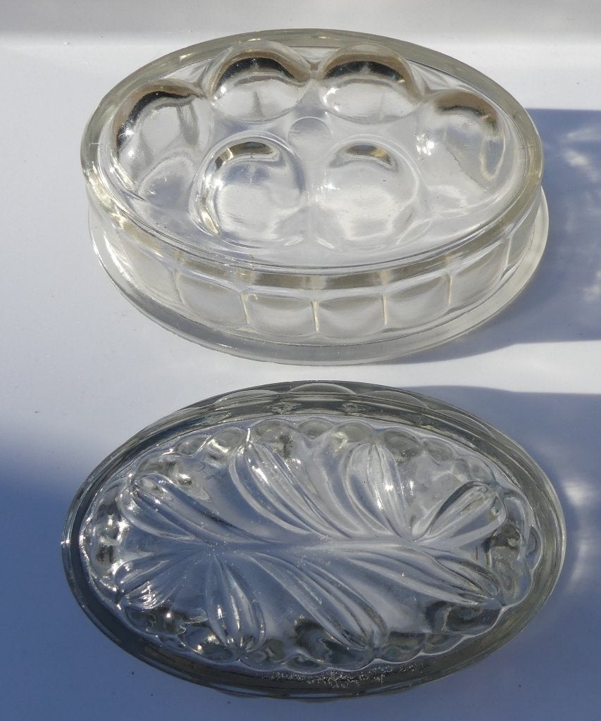 Glasfabriek Leerdam 10 Pudding Vormen Anker + Fruit, Ophalen of Verzenden