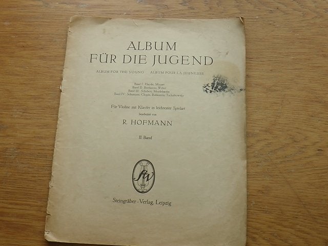 Album voor de jeugd 2 - beethoven + weber - piano + viool, Gebruikt, Klassiek, Ophalen of Verzenden, Viool of Altviool