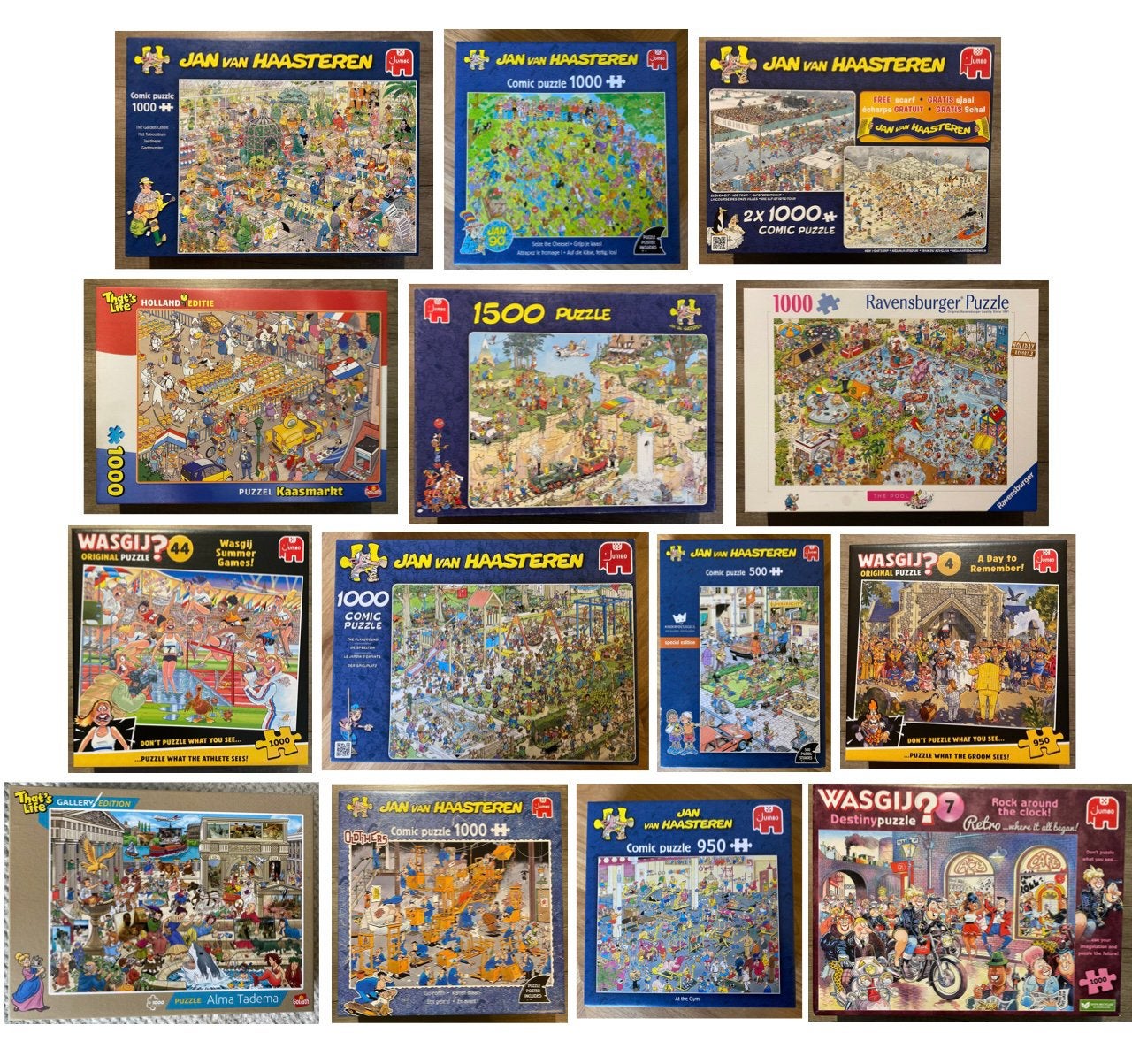 Diverse puzzels, Hobby en Vrije tijd, Denksport en Puzzels, Verzenden, 500 t/m 1500 stukjes, Zo goed als nieuw