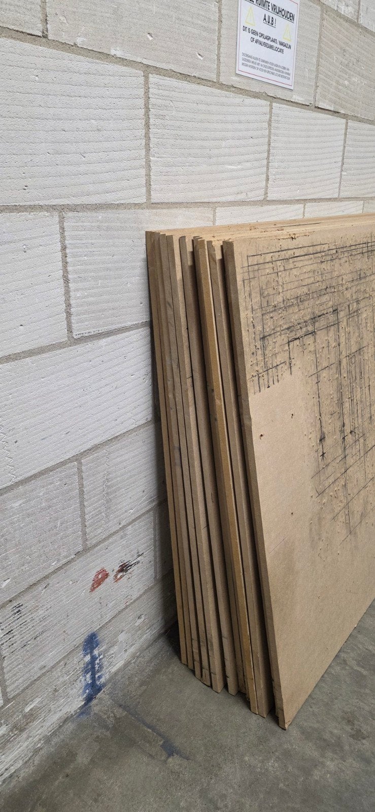 MDF platen 18mm 122x230cm, Ophalen, 50 tot 150 cm, 10 m² of meer, 10 tot 30 cm