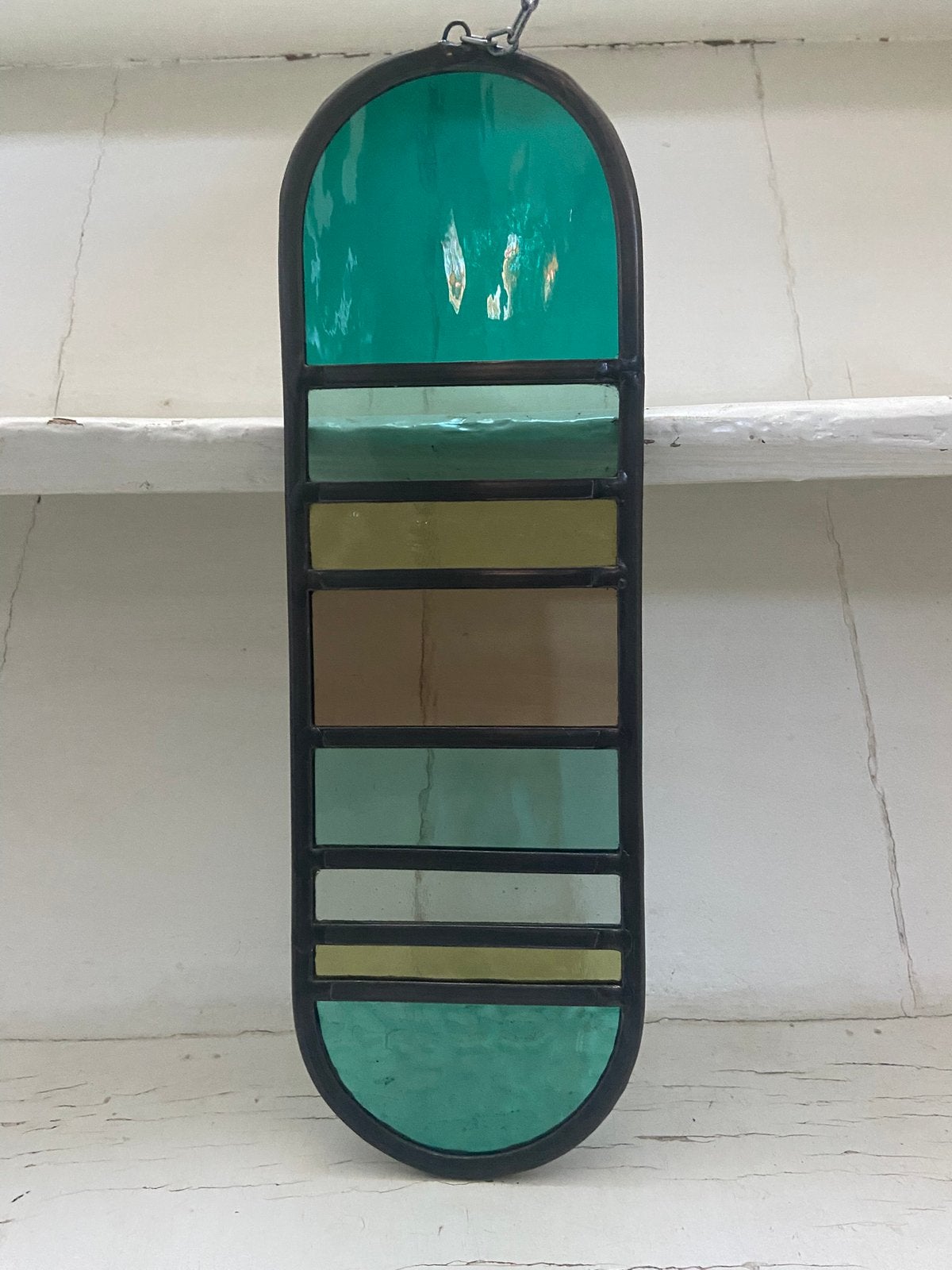 Glas-in-lood raamhanger, 30 cm, Overige typen, Handgemaakt, Nieuw