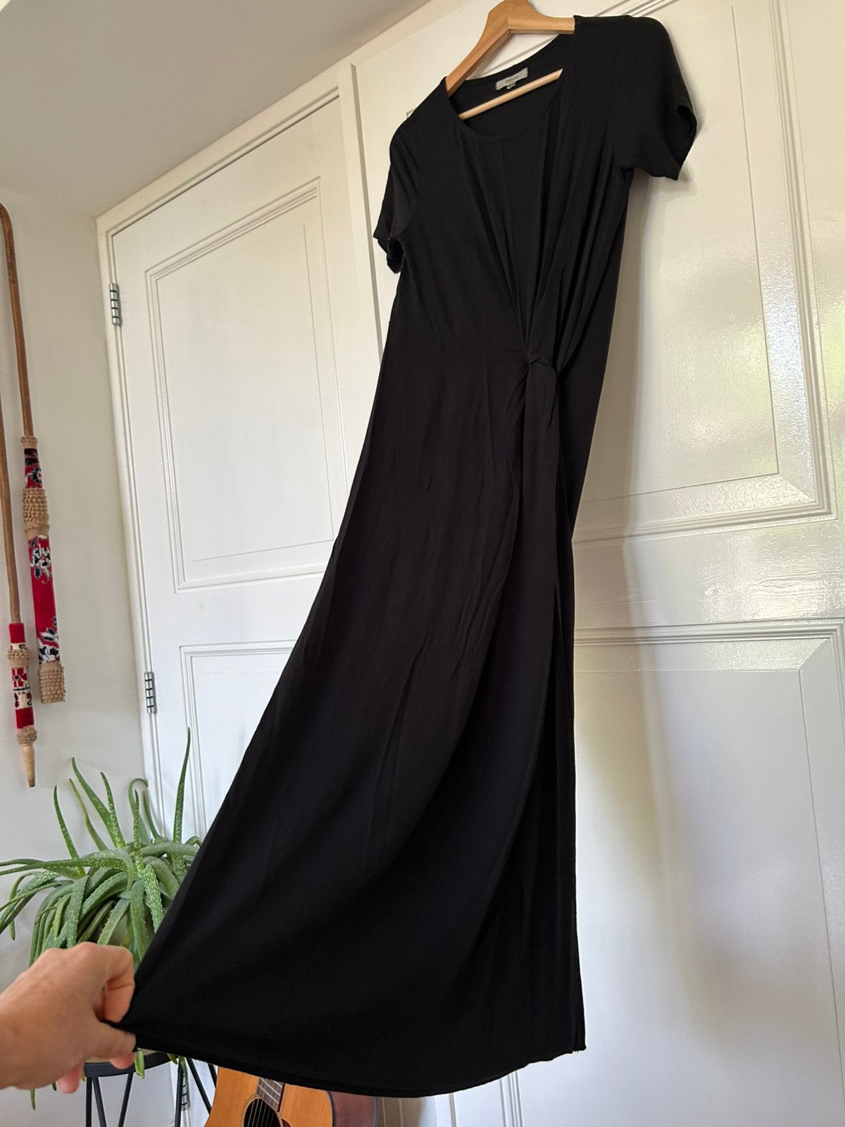 Zwarte maxi-jurk maat XS Tennis, Zwart, Ophalen of Verzenden, Zo goed als nieuw, Maat 34 (XS) of kleiner