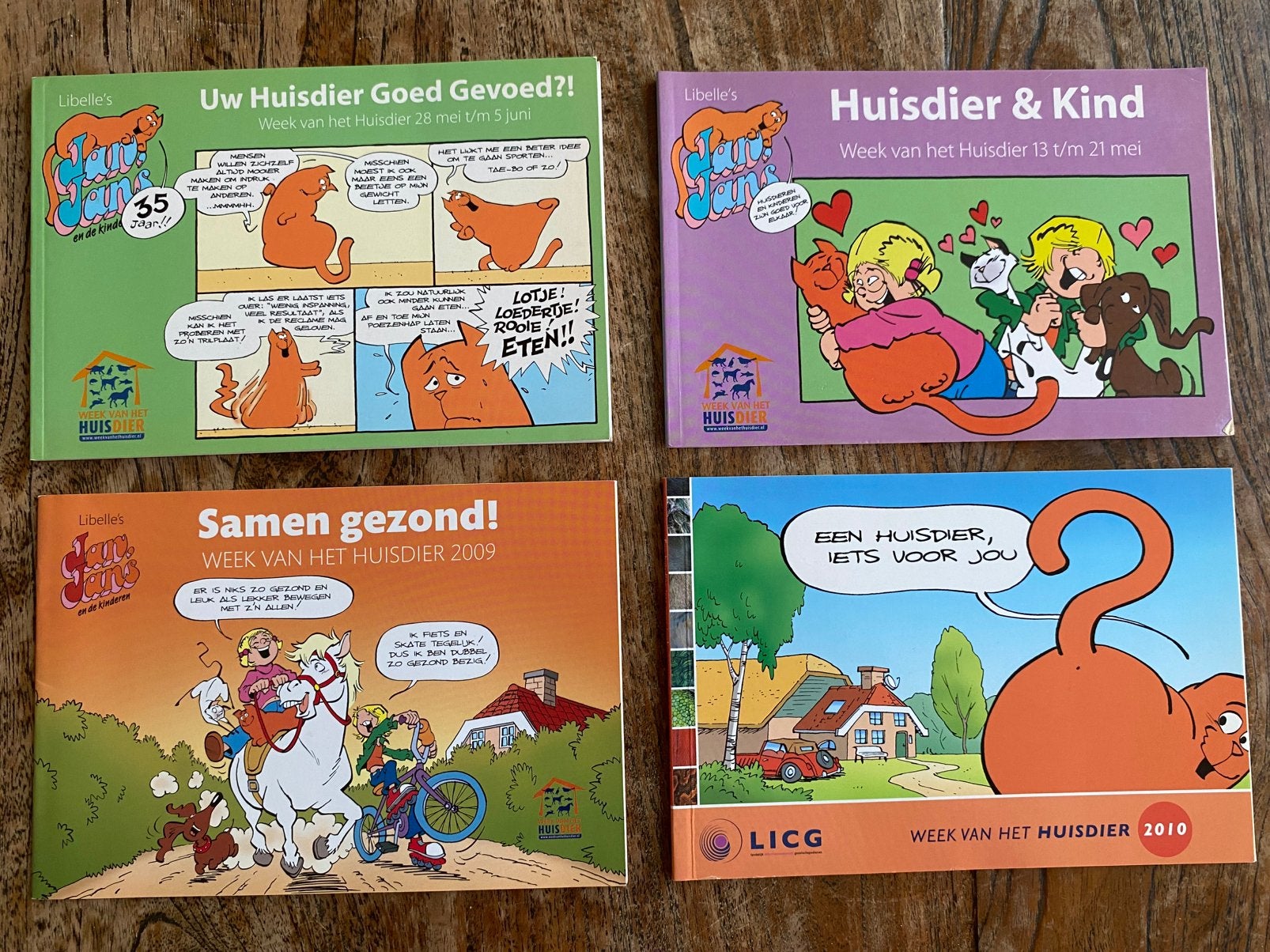Jan Jans , Week van het Huisdier - 4x Nieuwstaat, Meerdere stripboeken, Ophalen of Verzenden, Zo goed als nieuw