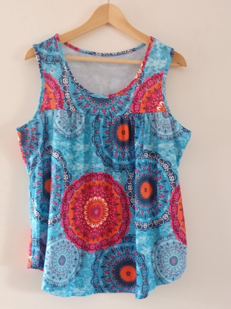 top maat XL, ronde hals tanktop, volgnr 43, Meerkleurig, Maat 46/48 (XL) of groter, Nieuw, Ophalen of Verzenden