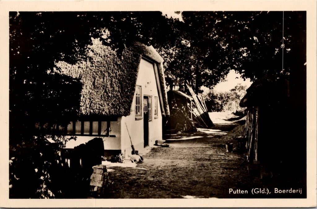 Putten - Boerderij (1958), Verzenden, 1940 tot 1960, Gelopen, Gelderland